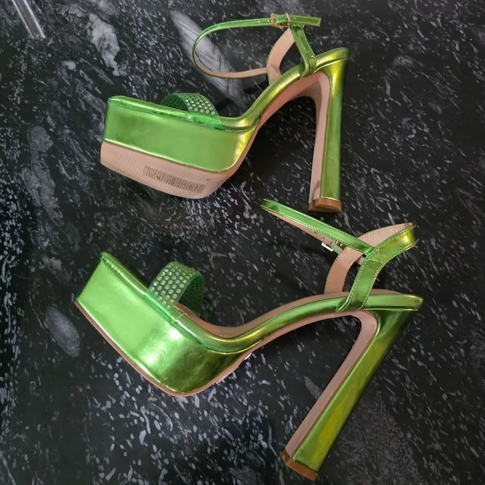BRAND NEW SIMMI LONDON WIDE FIT RHINESTONE MULE SANDALS